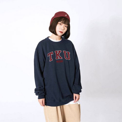 TKU經典款美式大學T_深藍(已完售)